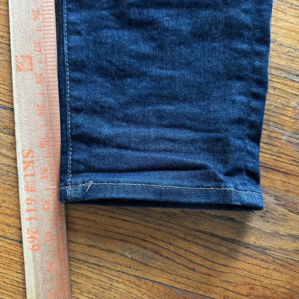 UNIQLO Men Jeans Dark Wash Slim Fit Cotton‎ Blend Size 35x34